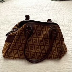 Authentic Fendi bag with FF fabric bag